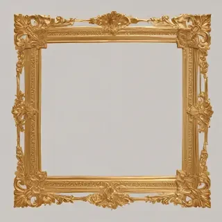 gold border transparent
