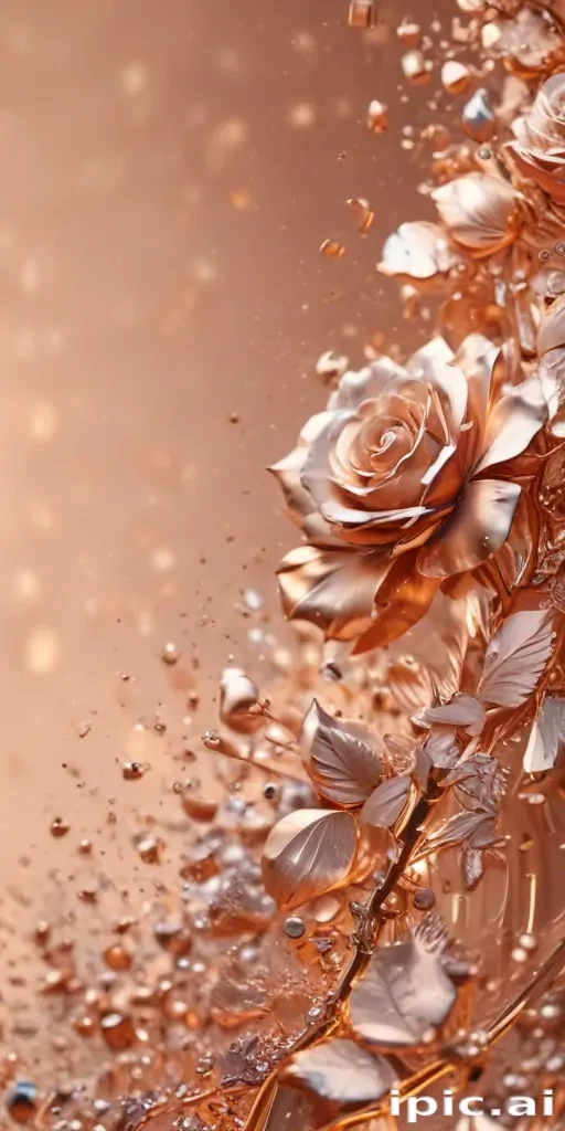 sparkly rose gold background