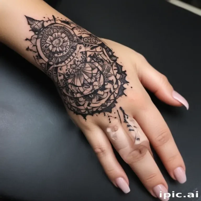 cute hand tattoos for black females