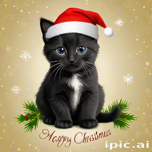 cat christmas background