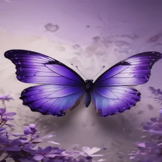 aesthetic purple butterfly