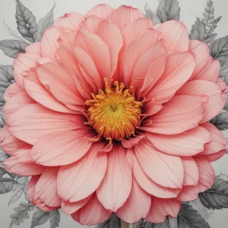 flower drawing for coloring