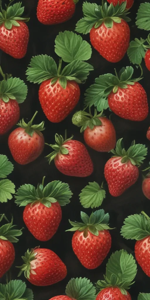 strawberry wallpaper aesthetic