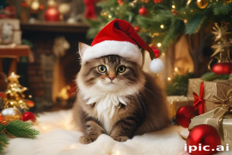cat christmas wallpaper