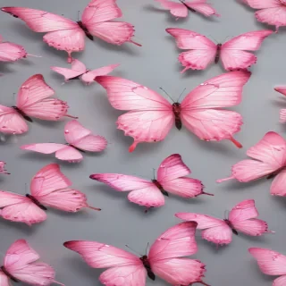 pink butterflies png