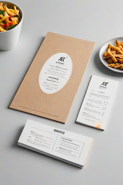 restaurant menu mockup