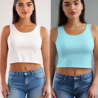 crop top mock up