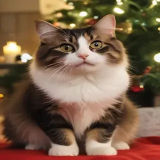 pictures of cats for christmas
