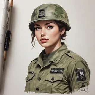 army drawings
