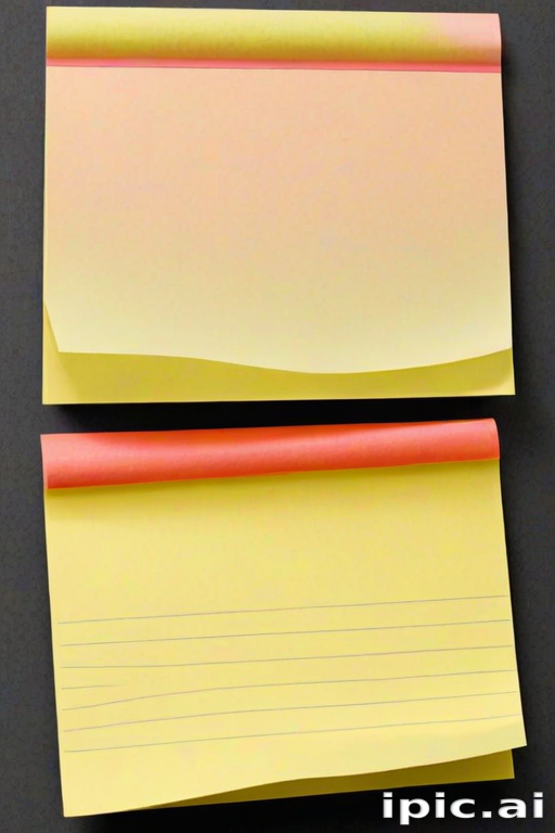 sticky note with transparent background