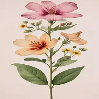 pressed flower png