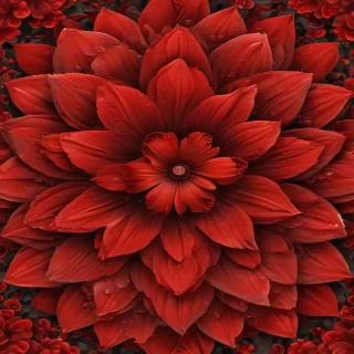 red flower bg
