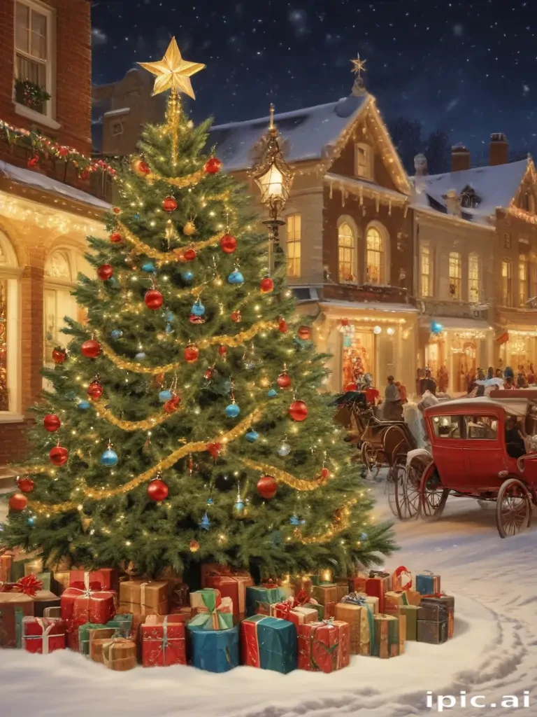 retro christmas image