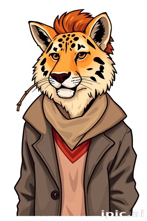 (animal/man/female), that resembles the (object/famous person) on a sticker sheet, with (matching) elements clipart, (color/no) background, isolated on a white background,  white outline around each bookmark, leave a margin on each side of the sheet.