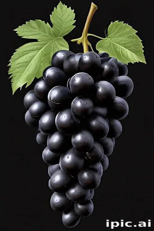 grapes clipart black and white