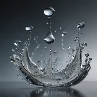 water droplets transparent