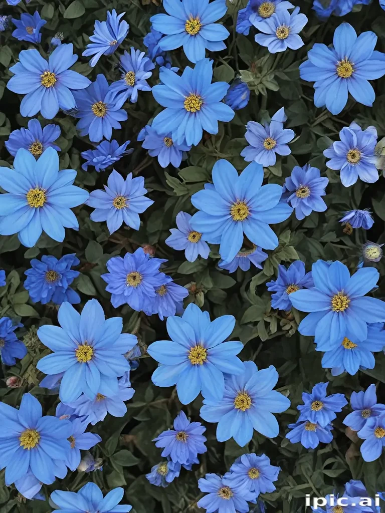 blue flowers aesthetic
