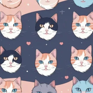 aesthetic cat backgrounds