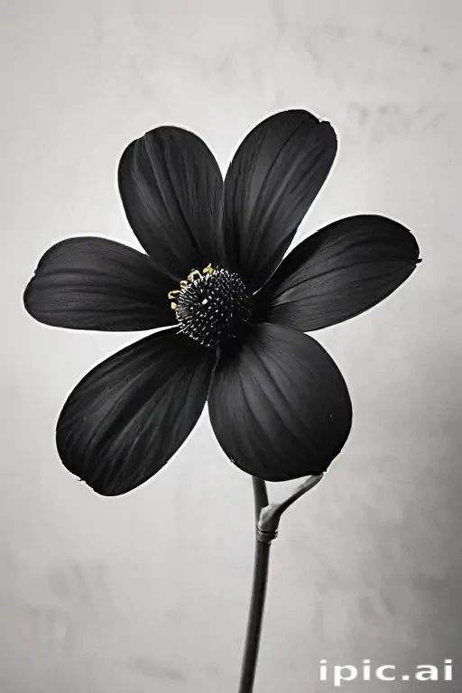 black flower