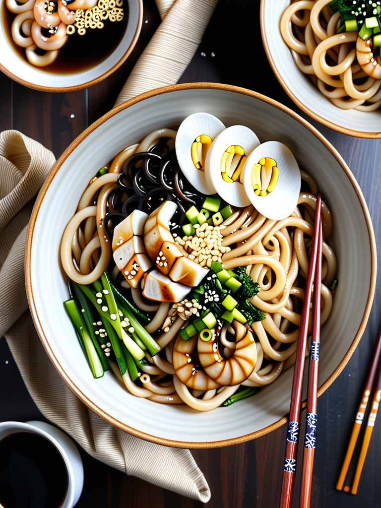 sesame brown butter udon noodles