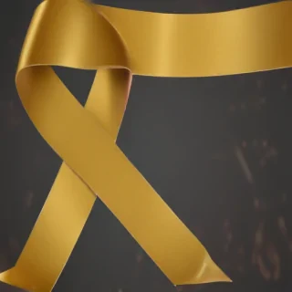 gold ribbon png