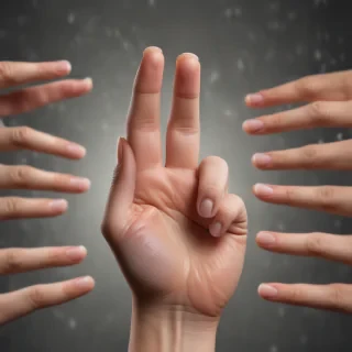 middle finger background