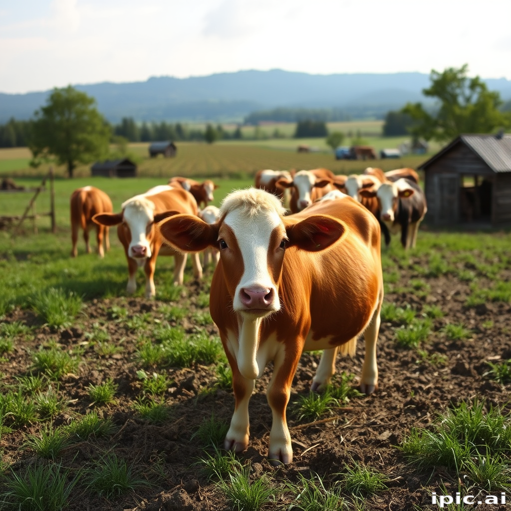 background of a farm