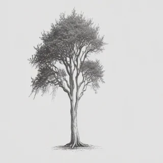 tree drawing png