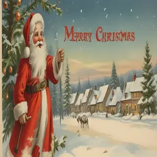 vintage merry christmas image