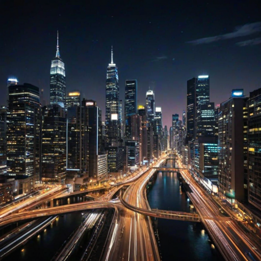 city lights background