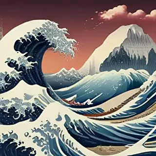the great wave wallpaper