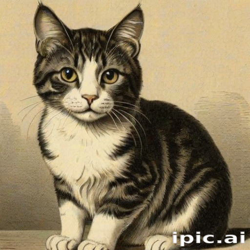 vintage cat illustration