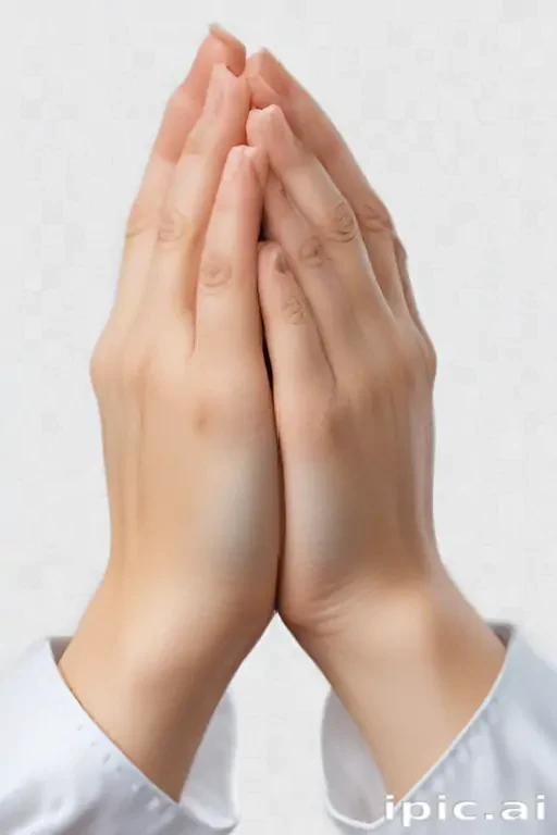praying hands transparent