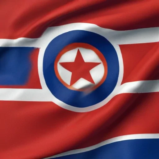 north korea flag