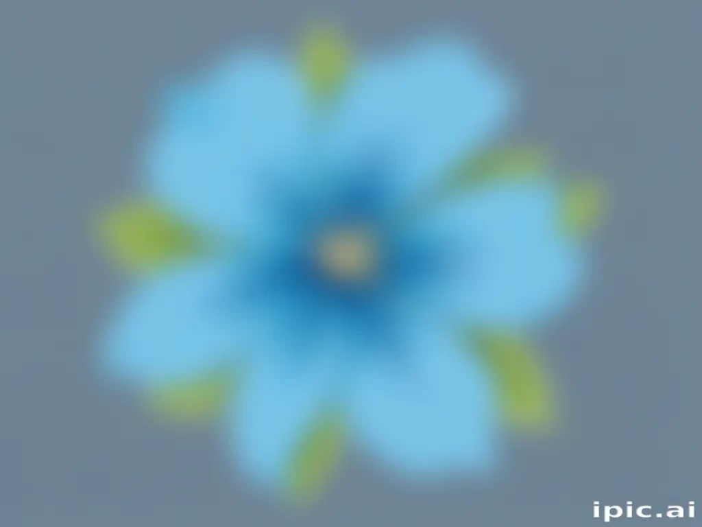 blue flower clip art