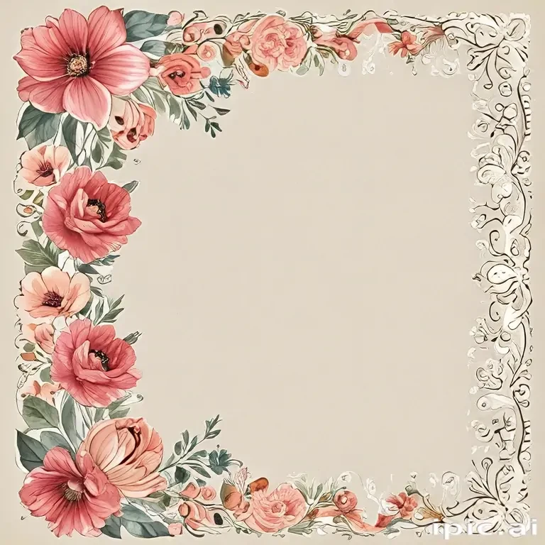 floral page borders