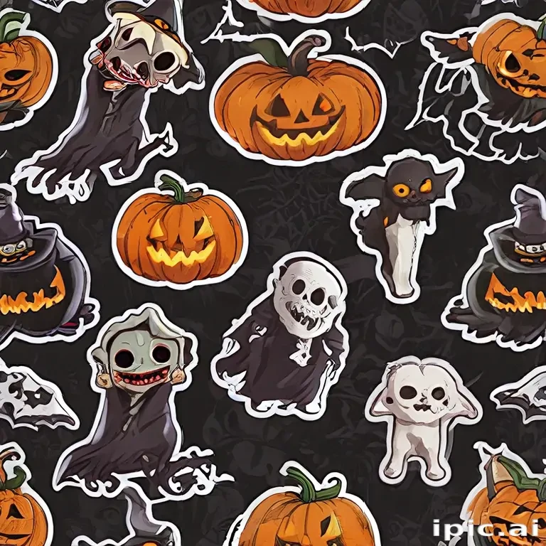 halloween stickers png