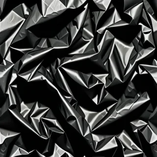 crinkled black paper