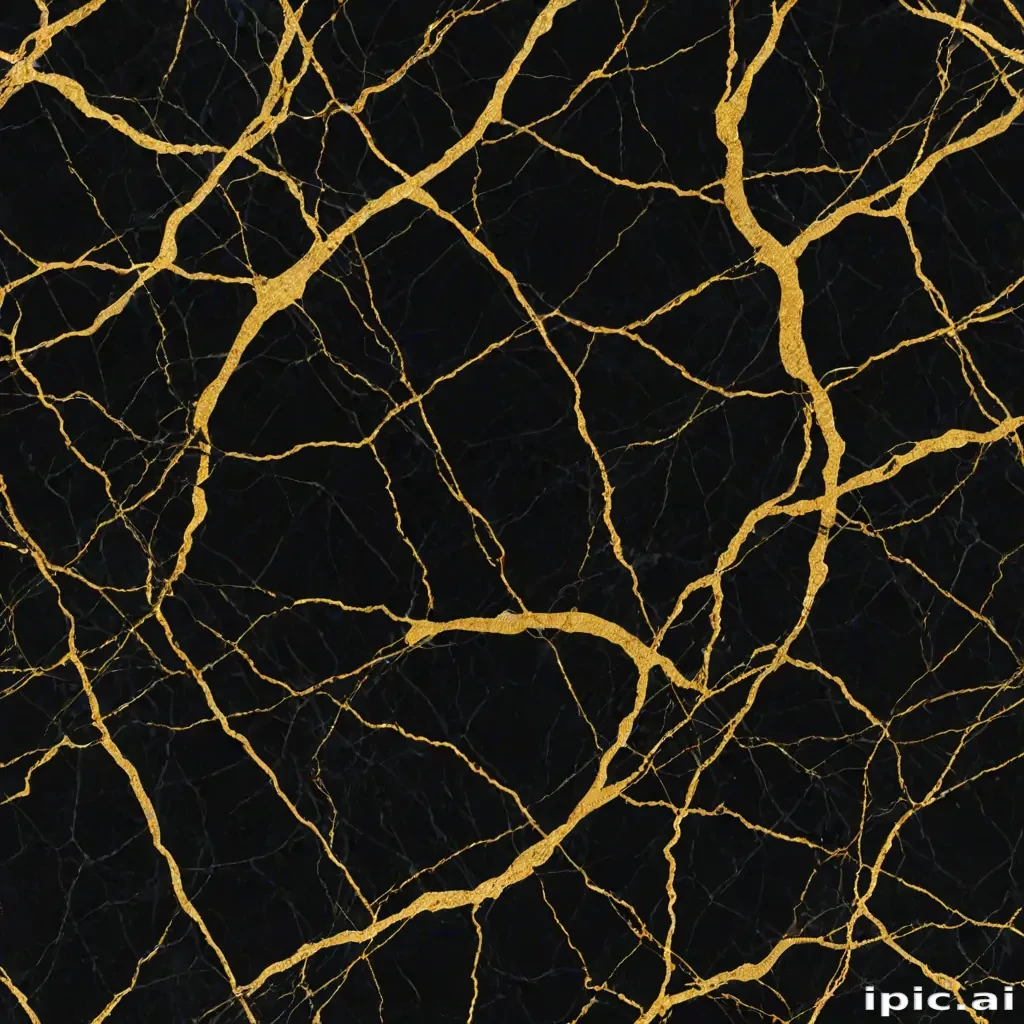 black and gold marble