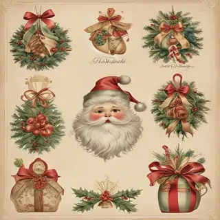 free printable vintage christmas pictures