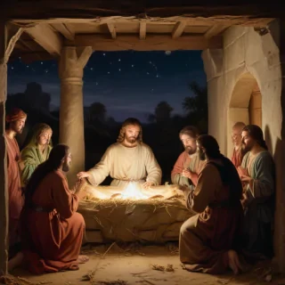 jesus at christmas images
