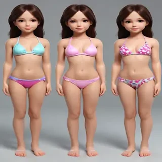 ai little bikini girls