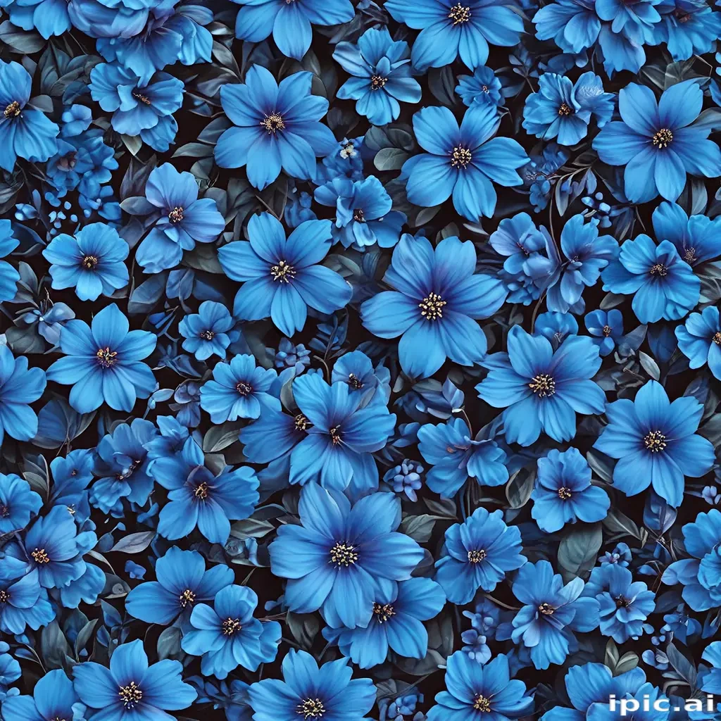 background blue flower wallpaper