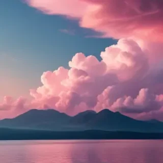 pink cloud background