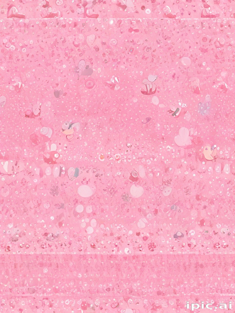 Whimsical Pink Patterns Filled with Delicate Shapes and Charming Details