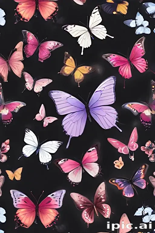 butterfly wall paper