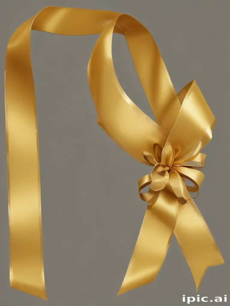 gold ribbon png