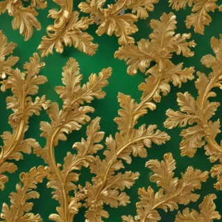 gold and green background