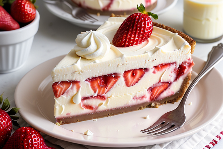strawberry cheesecake with white chocolate