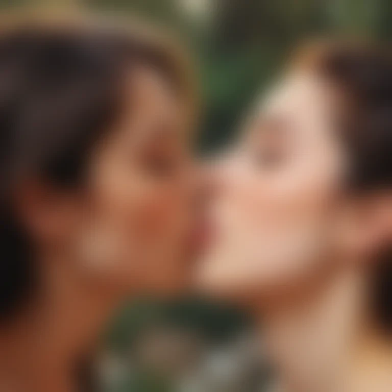 girls kissing